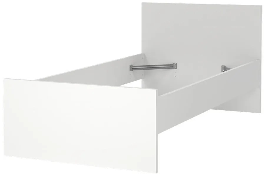 Białe łóżko jednoosobowe 90x190 cm Naia – Tvilum