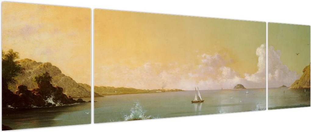 Obraz - Martin Johnson Heade, Rio de Janeiro Bay, reprodukcje (170x50 cm)