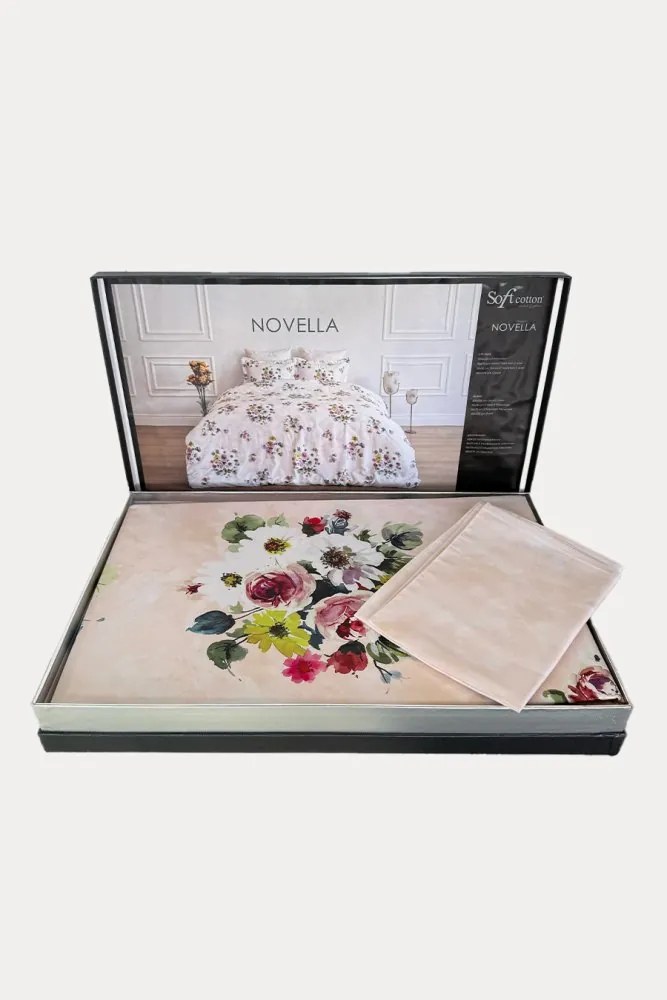 Bawełniana pościel do podwójnego łóżka NOVELLA, 6 szt Zestaw na łóżko dwuosobowe