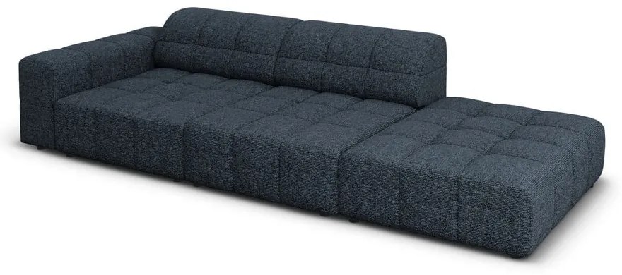 Niebieski szezlong (lewostronny) Chicago – Cosmopolitan Design