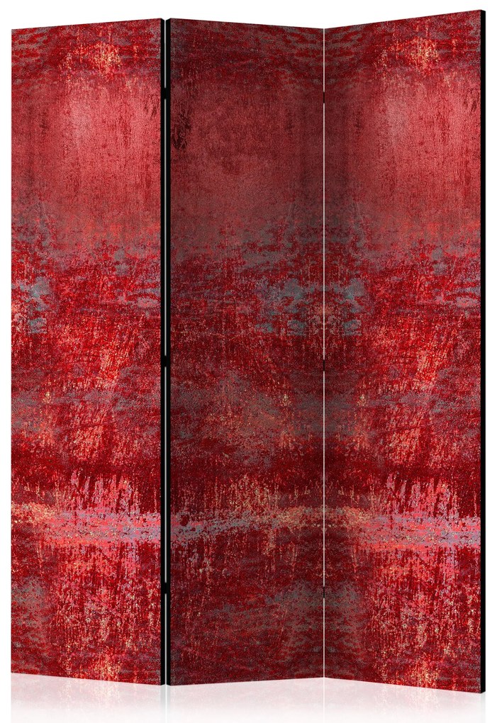 Parawan akustyczny Tła i desenie 135x172 cm 3-częściowy czerwony ARTGEIST B