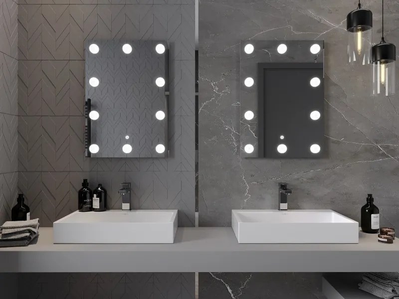 Mexen Dona lustro łazienkowe podświetlane 50 x 70 cm, LED 6000K, antypara - 9818-050-070-611-00