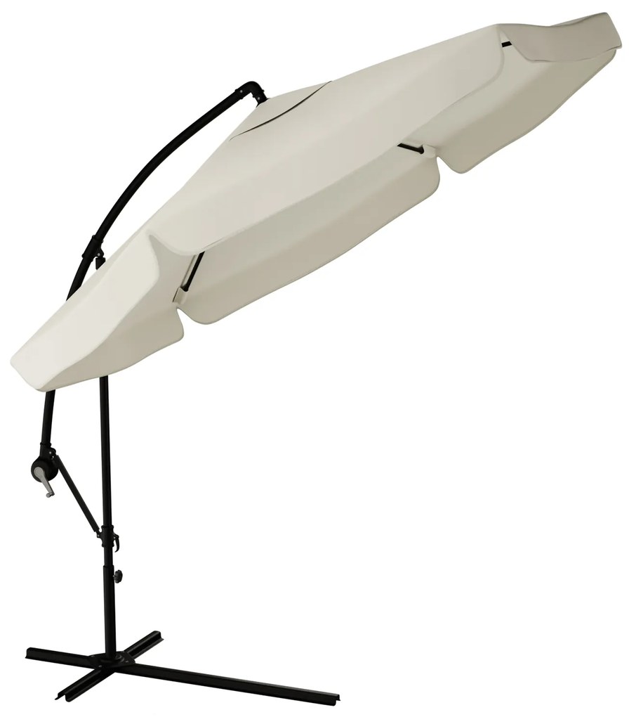 Ogrodowy parasol składany LEVI 300 cm, beżowy + darmowe opakowanie
