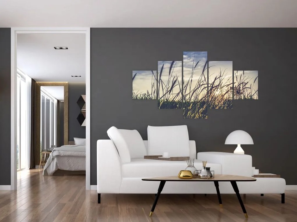 Obraz kwiatów łąkowych (125x70 cm)