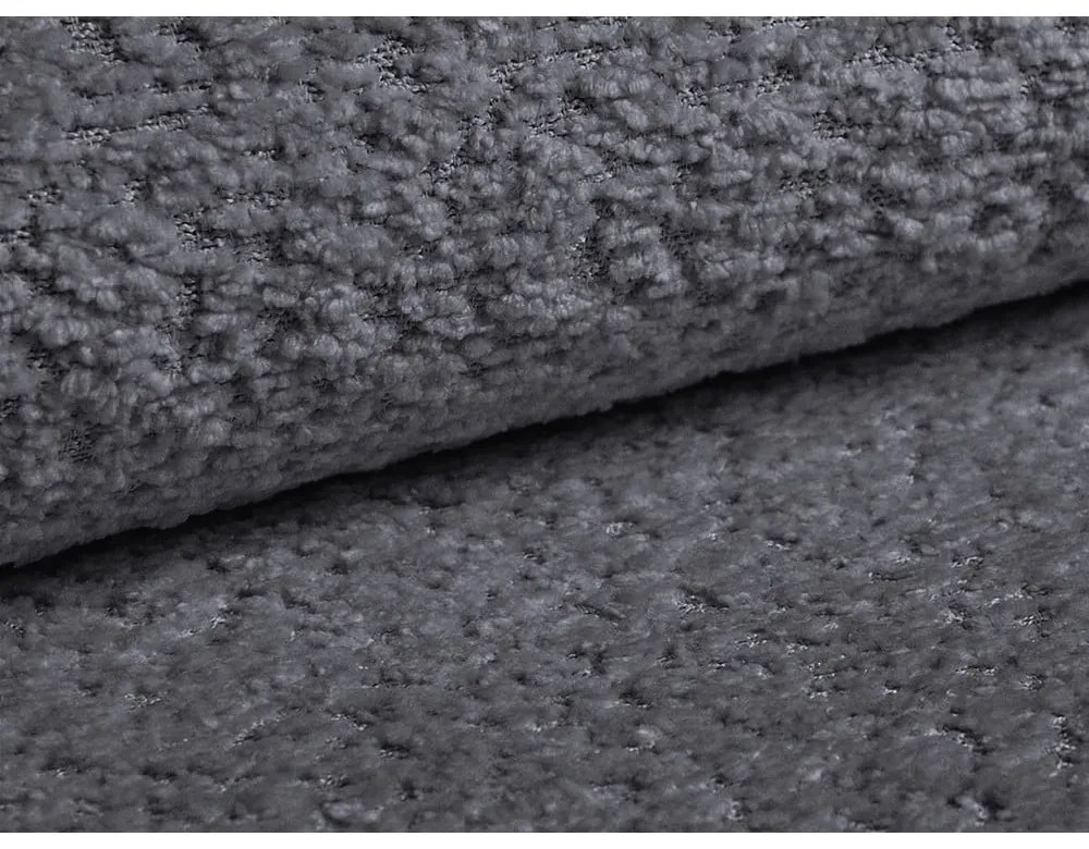 Ciemnoszara poduszka na sofę z materiału bouclé Kemi – Cosmopolitan Design