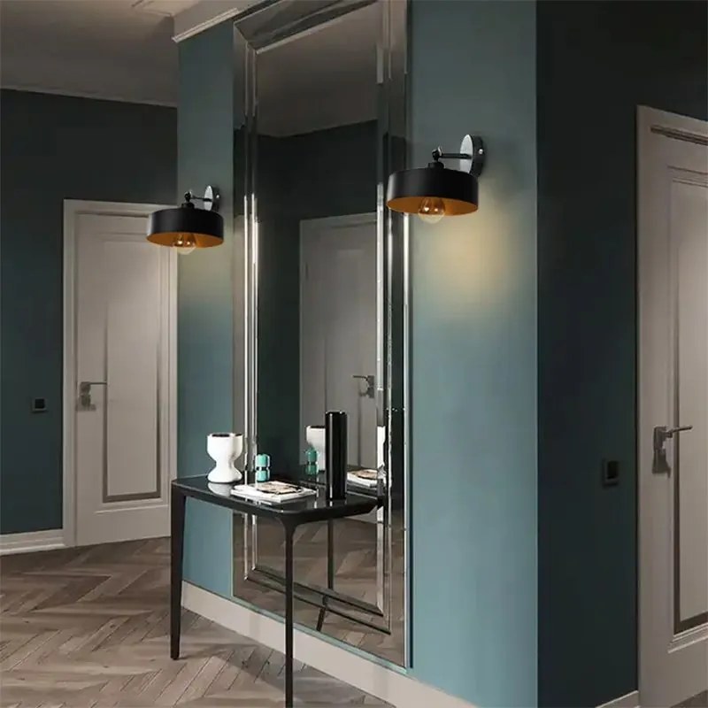 LAMPA ŚCIENNA KINKIET APP1332-1W BLACK GOLD