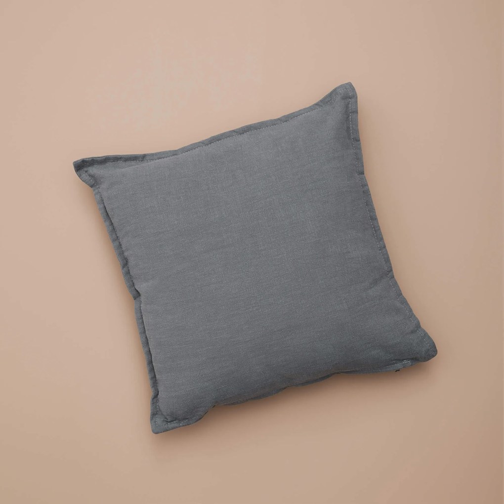 Lniana poszewka na poduszkę Merida w kolorze szarym