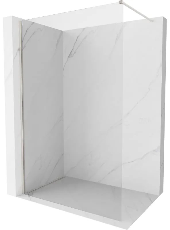 Mexen Kioto-X ścianka prysznicowa Walk-in 80 x 200 cm, transparent 10 mm, nikiel szczotkowany - 800-080-101-97-00-X