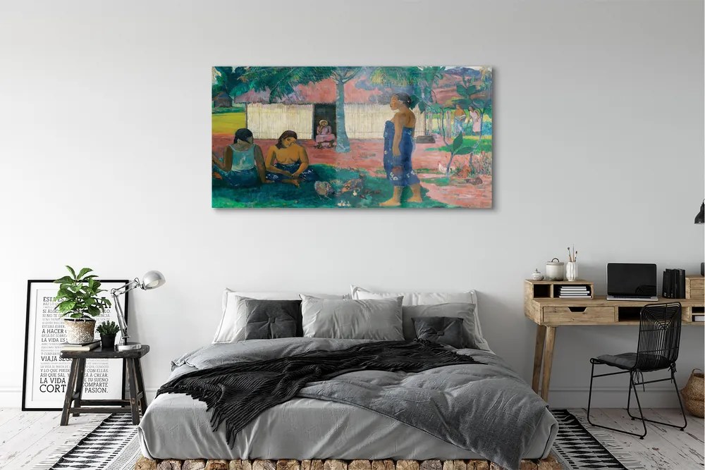 Obraz akrylowy No te aha oe riri (Dlaczego jesteś zły?) - Paul Gauguin