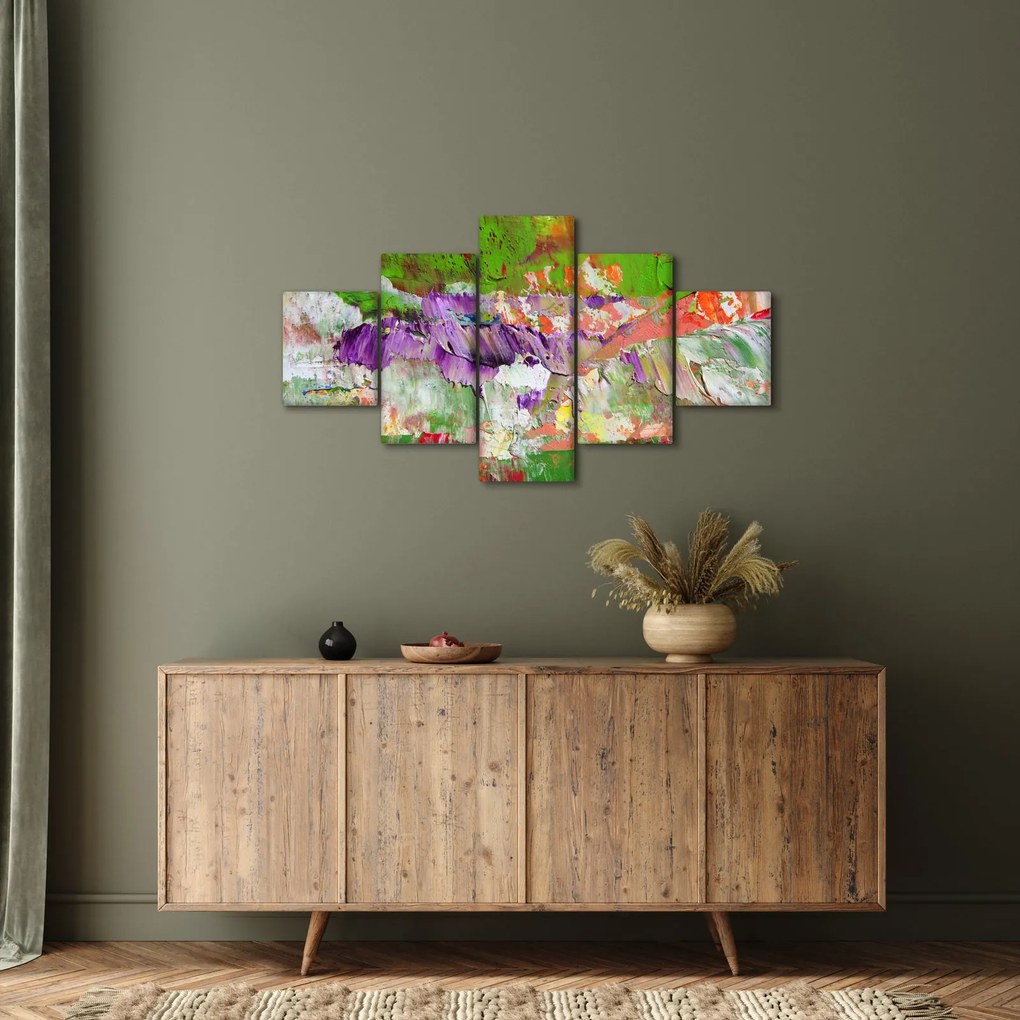 Obraz abstrakcji - malarstwo (125x70 cm)
