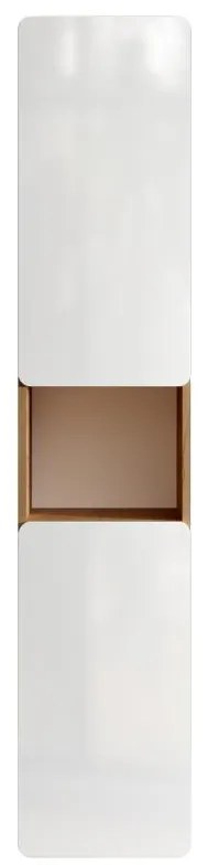 Słupek łazienkowy naturalny i biały - szer. 35 x gł. 32 x wys. 170 cm - ARUBA