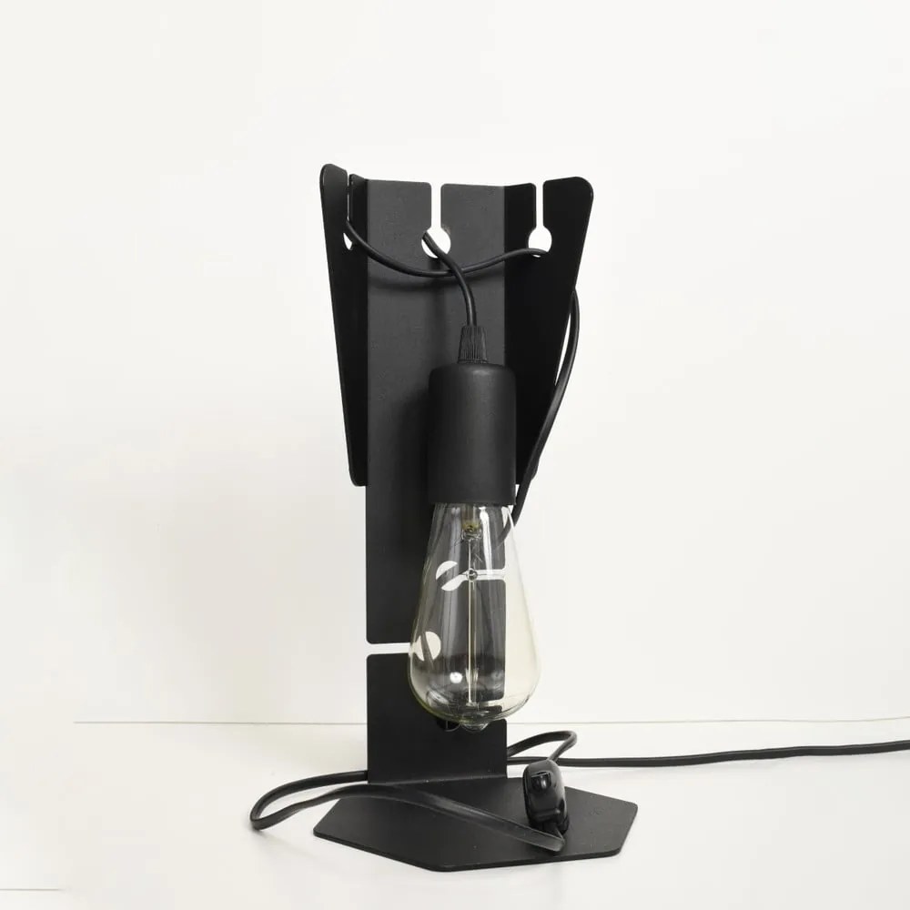 Czarna lampa stołowa (wysokość 31 cm) Viking – Nice Lamps