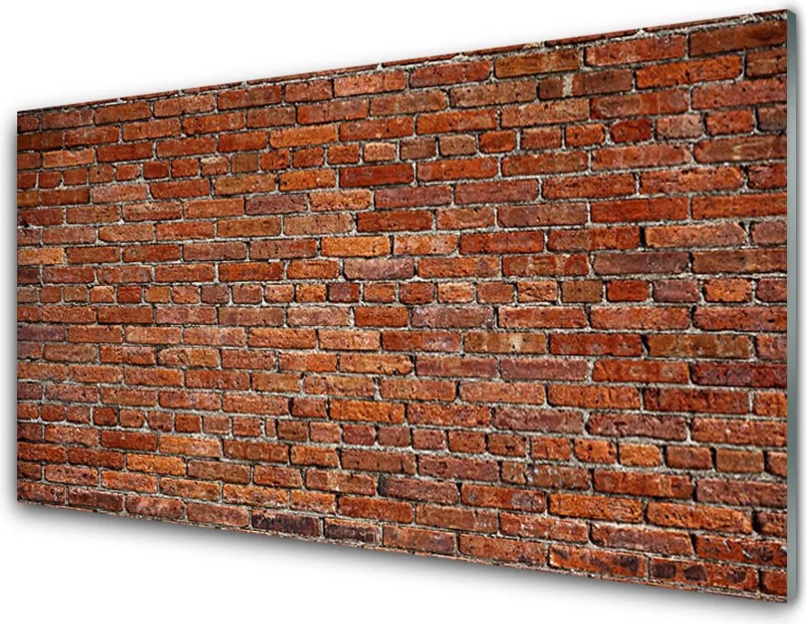 Panel Szklany Industrialny Mur Ceglany