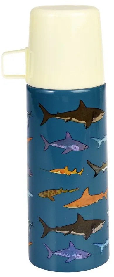 Niebieski termos dla dzieci 350 ml Sharks – Rex London