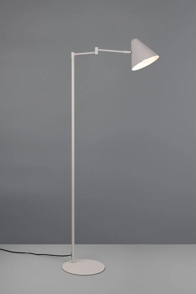 Lampa stojąca z elastyczną konstrukcją w kolorze kości słoniowej (wysokość 126,5 cm) Cosima – Trio