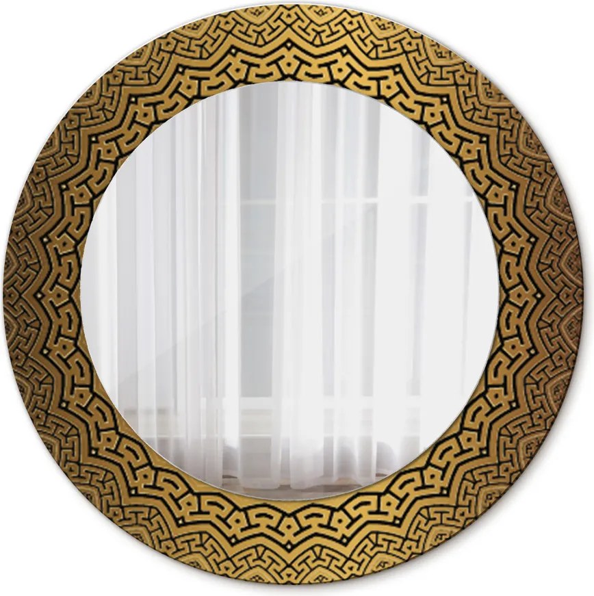 Lustro dekoracyjne okrągłe Grecki ornament