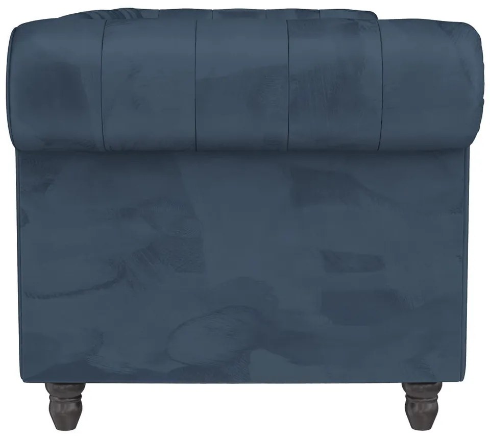 Ciemnoniebieska aksamitna rozkładana sofa 236 cm Felix – Støraa