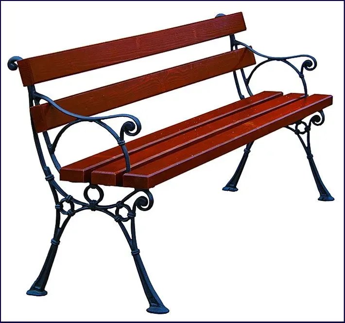 Ławka ogrodowa Nordia 4X z podłokietnikiem 150 cm - 7 kolorów
