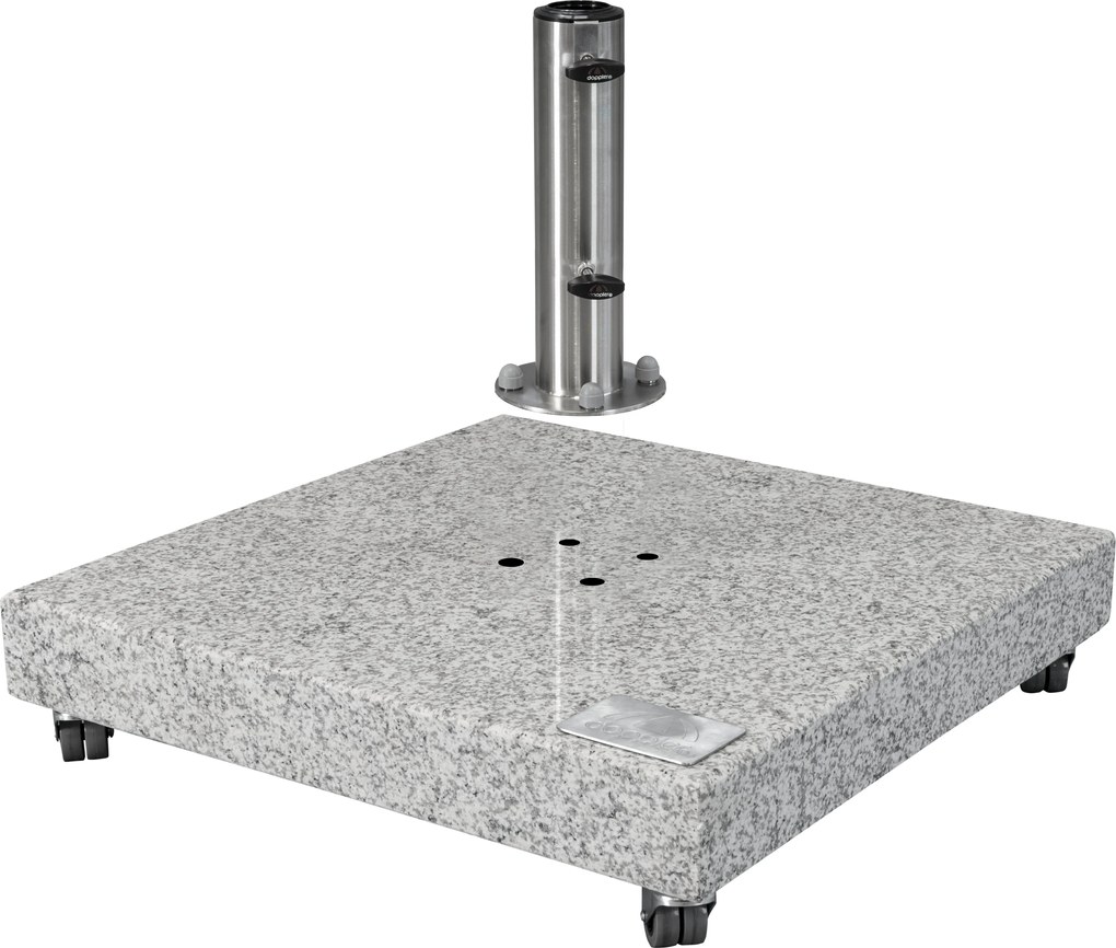 Doppler Mobilna podstawa pod parasol 140 kg - granitowa na kółkach - Towar z drobną wadą (SO101)