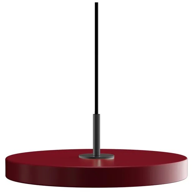 Czerwona lampa wisząca LED z metalowym kloszem ø 31 cm Asteria Mini – UMAGE