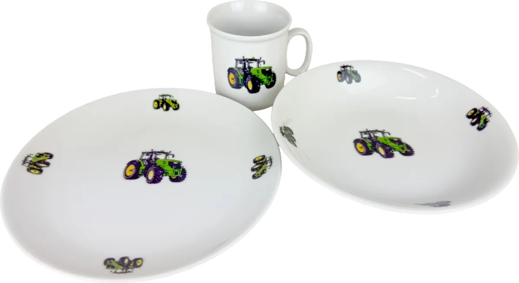 Thun 3-częściowy zestaw obiadowy dla dzieci Nowy traktor