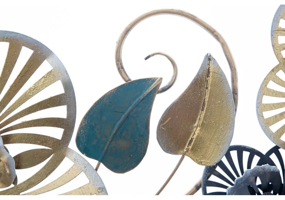 Metalowa dekoracja wisząca z wzorem kwiatów Mauro Ferretti Campur -B-, 118x58 cm