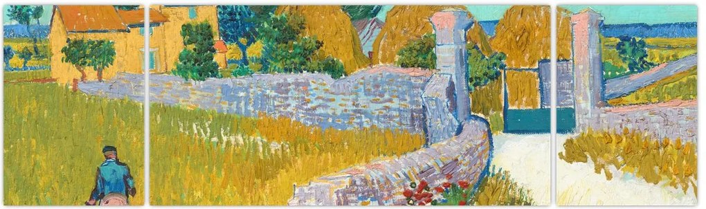 Obraz - Vincent van Gogh, Farmhouse in Provence, reprodukcje (170x50 cm)