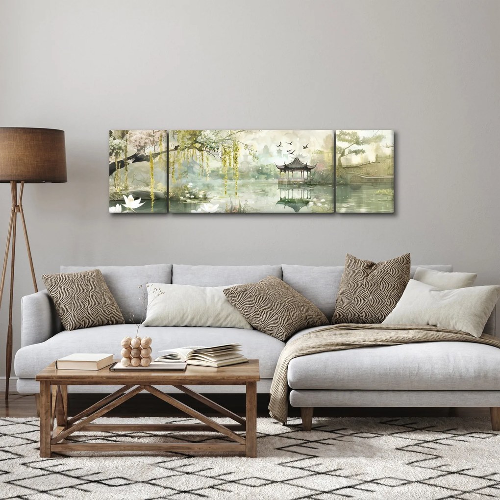 Obraz - Chińskie jezioro (170x50 cm)