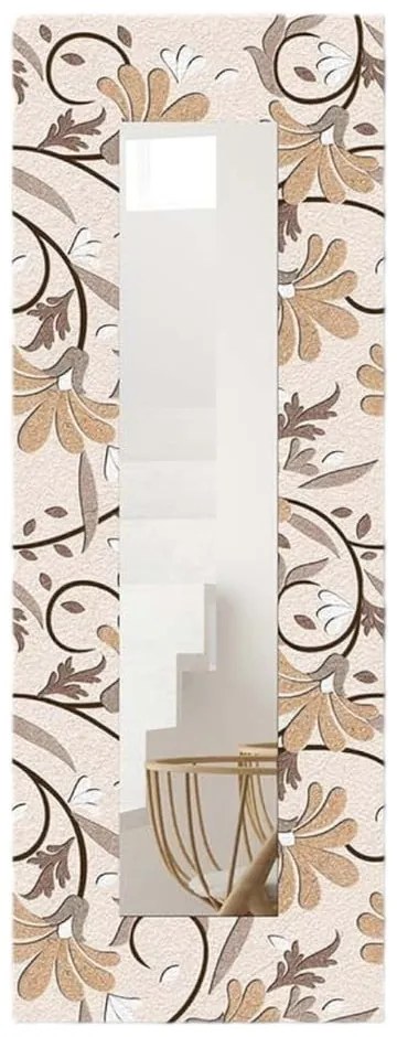 Lustro ścienne z drewnianą ramą 40x120 cm – Wallity