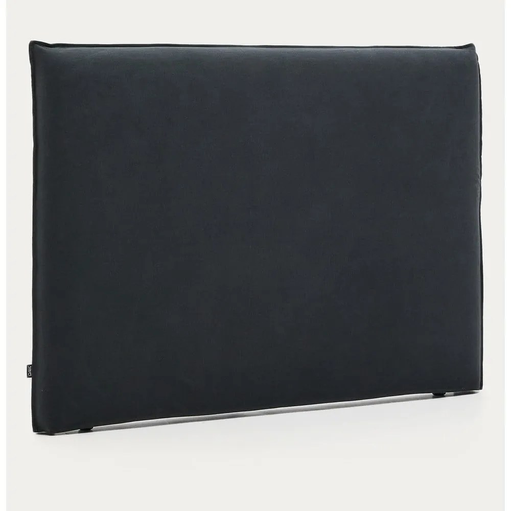 Antracytowy tapicerowany zagłówek 180x118 cm Jaira – Kave Home