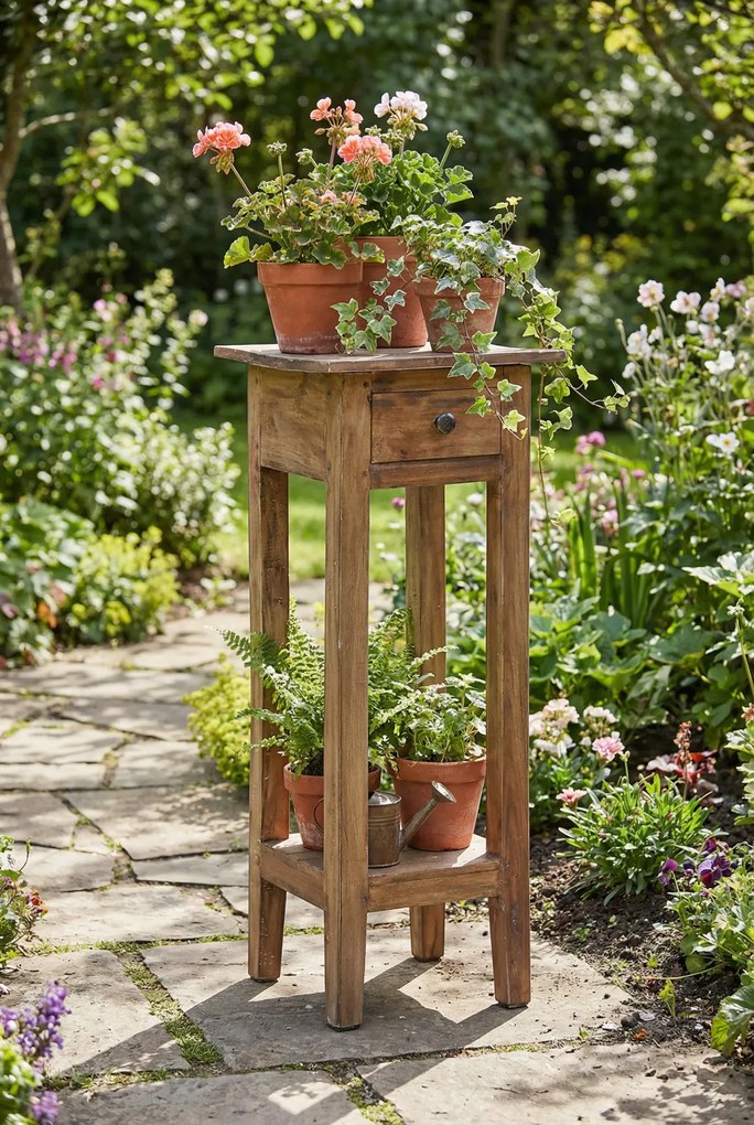 Drewniany kwietnik ogrodowy N4-M93