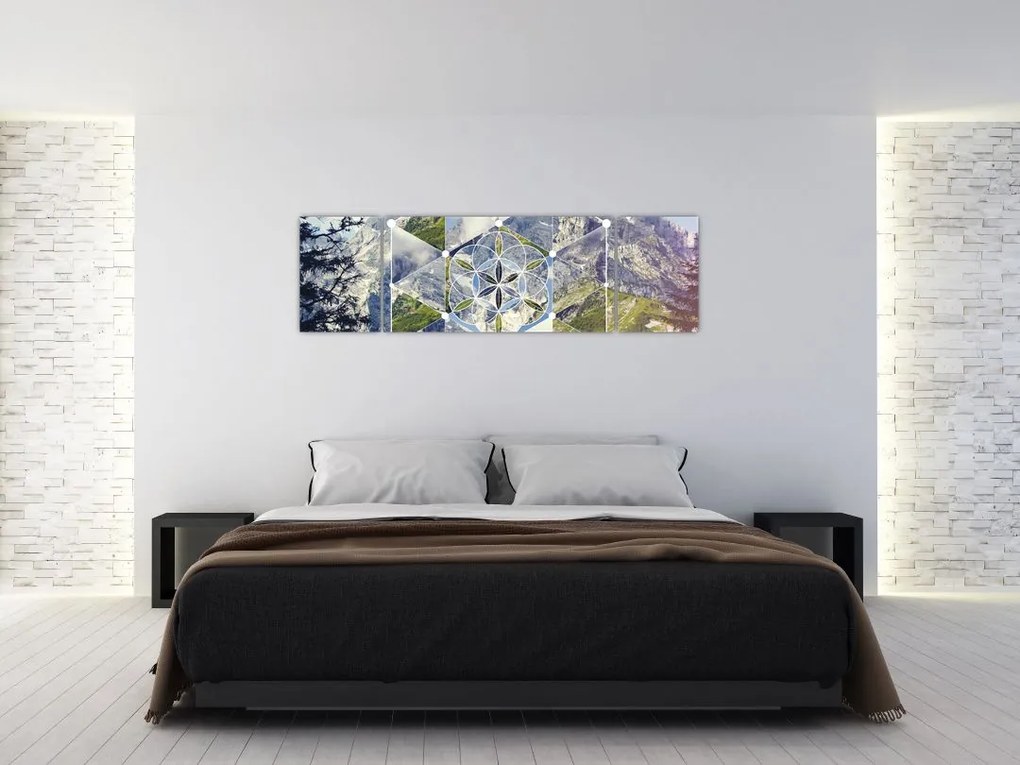 Obraz - Figura geometryczna (170x50 cm)