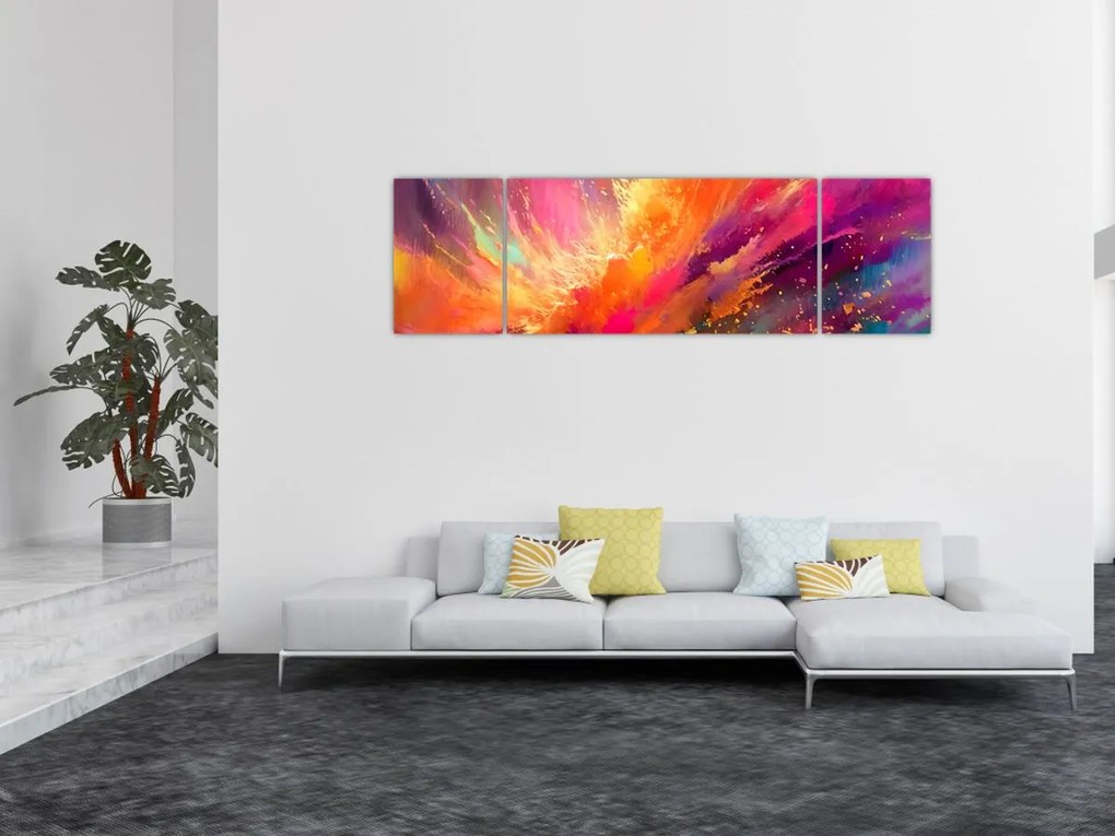 Obraz - Dynamiczna abstrakcja (170x50 cm)