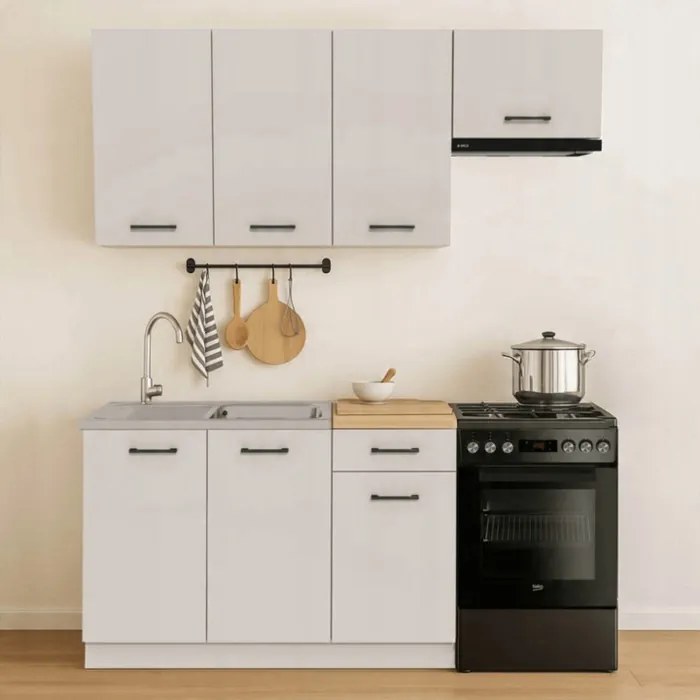 Zestaw Mebli Kuchennych MODERN 170 cm Kaszmir/Biały Nowoczesny