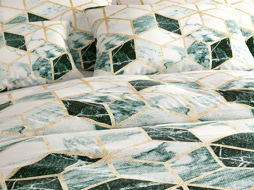 PrzytulneMieszkanie.pl PrzytulneMieszkanie.pl Pościel z mikrofibry ATHENA zielone Rozmiar pościeli: 70 x 90 cm | 140 x 200 cm