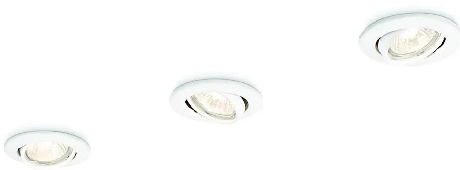 Philips 59243/31/E7 - ZESTAW 3x Oprawa wpuszczana ENIF 3xGU10/50W/230V
