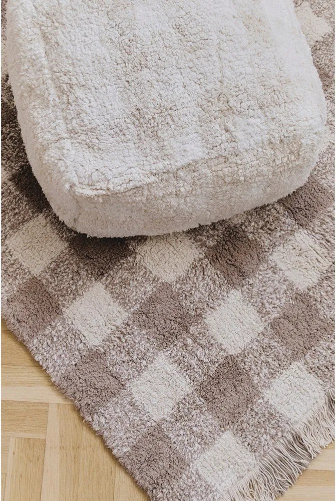 Beżowy dziecięcy worek do siedzenia Vichy – Lorena Canals