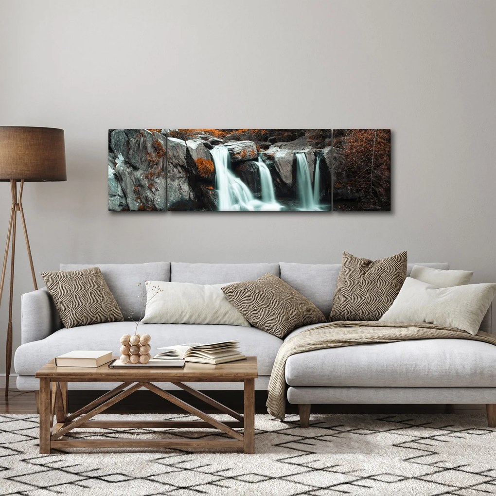 Obraz - Wodospady (170x50 cm)