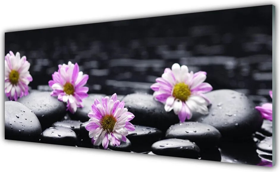 Szkło do Kuchni na Ścianę Egzotyczna Orchidea w Rozkwicie