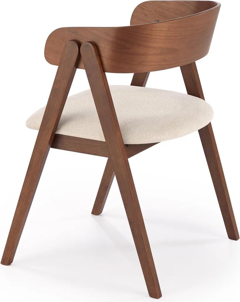 Orzechowe krzesło do jadalni z giętej sklejki K562 Halmar