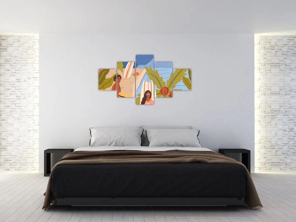Obraz - Ciesz się życiem (125x70 cm)