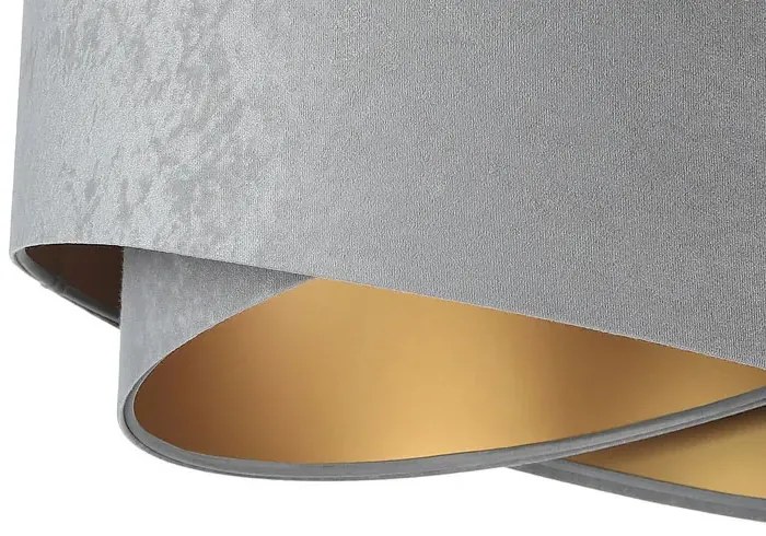 Szaro-złota lampa wisząca glamour - EX974 P0-F58