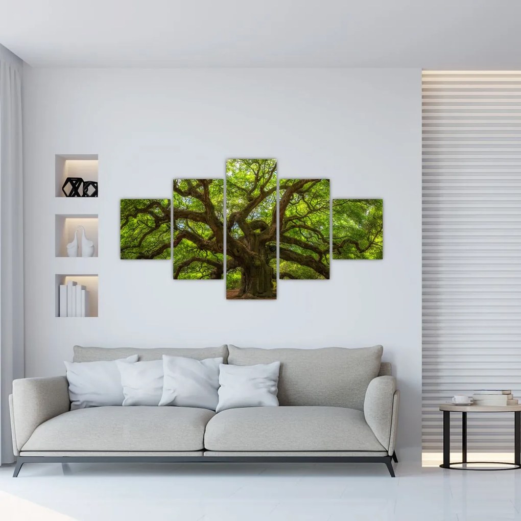 Obraz - Zielone drzewo (125x70 cm)