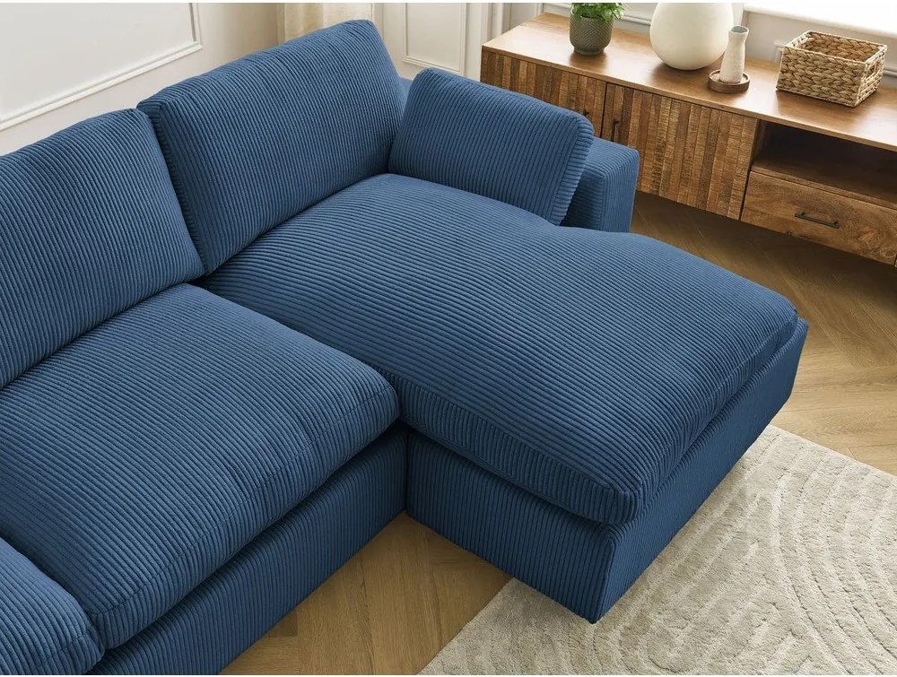 Niebieski sztruksowy narożnik Belair – Bobochic Paris