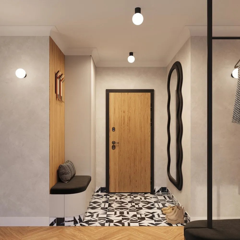 Czarna lampa sufitowa ze szklanym kloszem ø 12 cm Orbital – Sollux