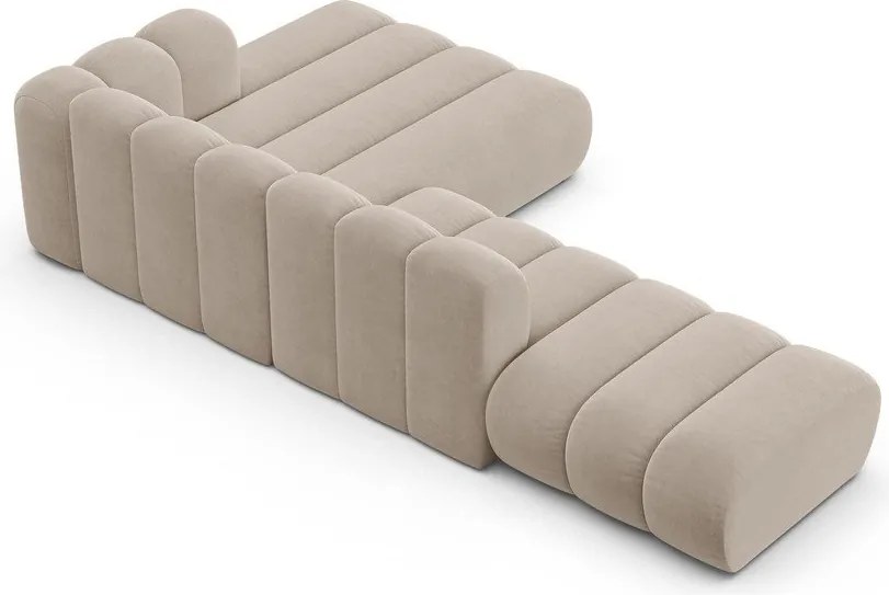 Beżowy narożnik (prawostronny) Lupine – Micadoni Home