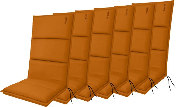 Doppler CITY 4411 - zestaw 6 szt. poduszek na krzesło z wysokim oparciem