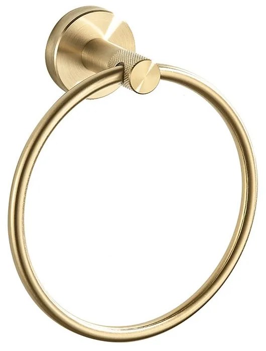 Wieszak łazienkowy RING 6610 Modern Złoty Szczotkowany