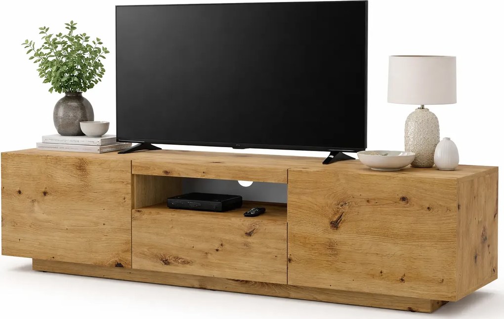 Szafka Rtv Stojąca Lub Wisząca Dąb Artisan Dąb C9-E39