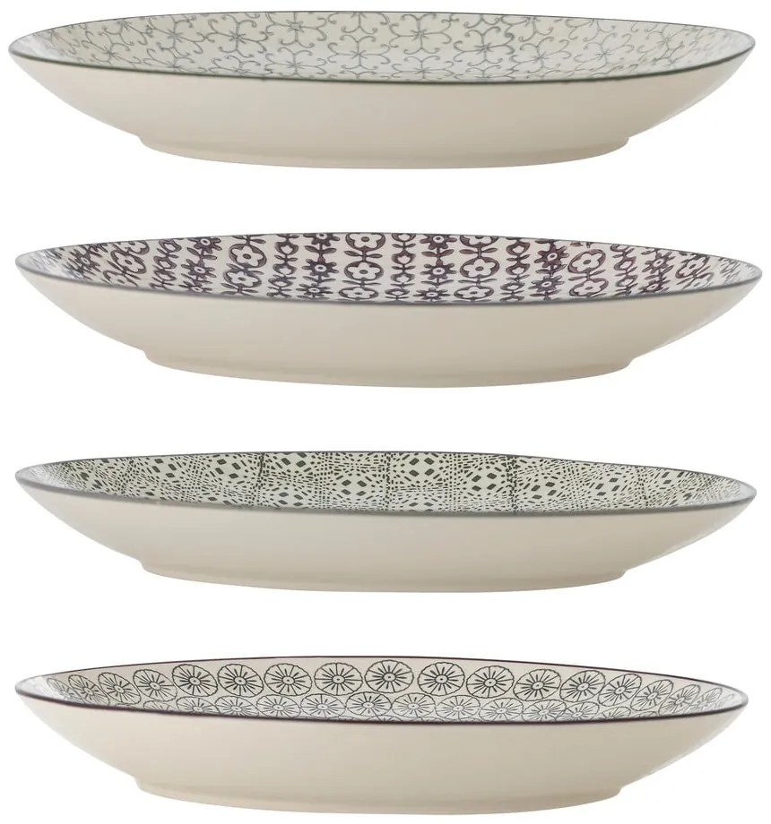 Zestaw 4 kamionkowych talerzy Bloomingville Karine, ø 25 cm